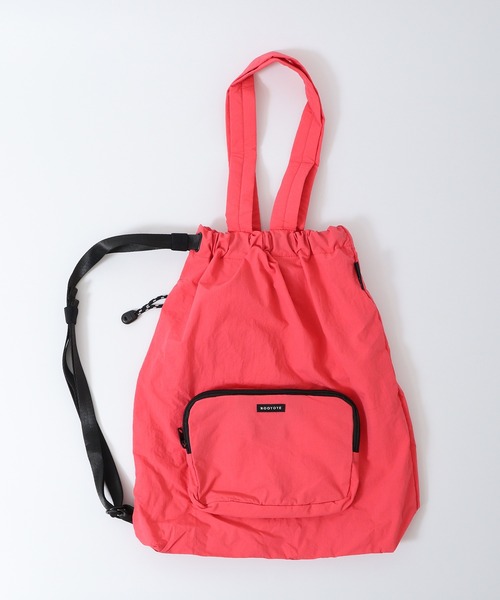 ROOTOTE（ルートート）の「ROOTOTE　パッカブル3WAYトート＆ショルダー＆バックパック（トートバッグ・レディース・コーラル/グレー/グリーン/ブラック/クリーム・FREE）」の9枚目の写真