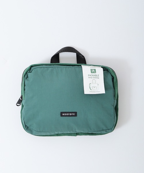 ROOTOTE（ルートート）の「ROOTOTE　パッカブル3WAYトート＆ショルダー＆バックパック（トートバッグ・レディース・コーラル/グレー/グリーン/ブラック/クリーム・FREE）」の20枚目の写真