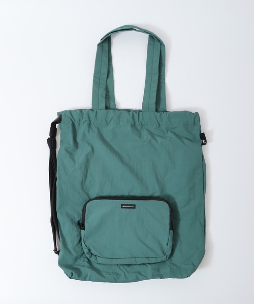 ROOTOTE（ルートート）の「ROOTOTE　パッカブル3WAYトート＆ショルダー＆バックパック（トートバッグ・レディース・コーラル/グレー/グリーン/ブラック/クリーム・FREE）」の19枚目の写真