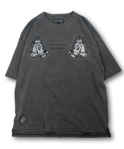 GALFY(ガルフィー)の「【GALFY/ガルフィー】ガルクエTee(Tシャツ/カットソー・メンズ・ホワイト/ライトブルー/スミクロ・L/XL)」の6枚目の写真