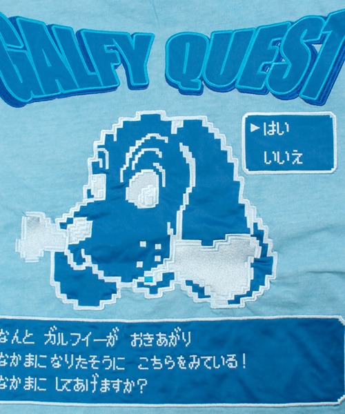 GALFY(ガルフィー)の「【GALFY/ガルフィー】ガルクエTee(Tシャツ/カットソー・メンズ・ホワイト/ライトブルー/スミクロ・L/XL)」の14枚目の写真