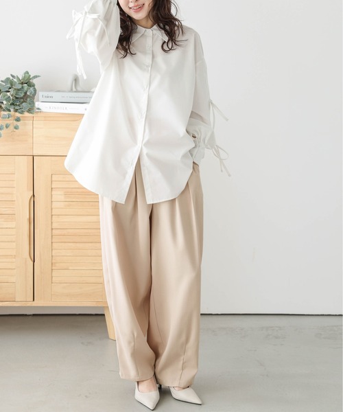 AMELY(エミリー)の「ライトツイルカーブパンツ(その他パンツ・レディース・ブラウン/ブラック/ライトグレー/ベビーピンク/キナリ・M/L)」の17枚目の写真