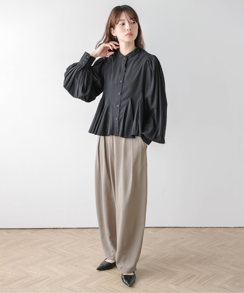 AMELY(エミリー)の「ライトツイルカーブパンツ(その他パンツ・レディース・ブラウン/ブラック/ライトグレー/ベビーピンク/キナリ/ベージュ/イエロー・M/L)」の21枚目の写真
