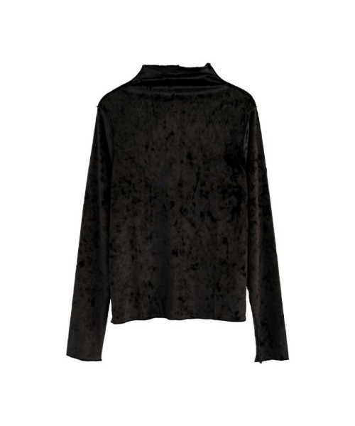 aquagarage(アクアガレージ)の「ベロア2wayメロートップス(Tシャツ/カットソー・レディース・ブラック/ゴールド/チャコール・M/L)」の11枚目の写真