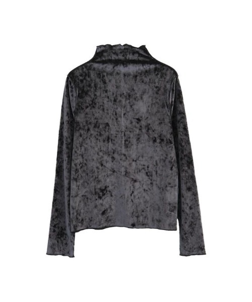 aquagarage(アクアガレージ)の「ベロア2wayメロートップス(Tシャツ/カットソー・レディース・ブラック/ゴールド/チャコール・M/L)」の12枚目の写真