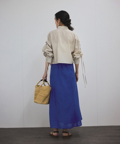 新品】リネンスカート SALON adam et rope' リネンバイヤス