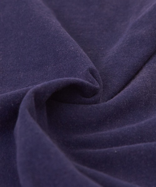 CUBE SUGAR(キューブシュガー)の「26/-OE天竺パウダー加工切替ラグランスリーブTシャツ(Tシャツ/カットソー・レディース・グレー/マルチ/イエロー/ネイビー/ピンク・M)」の15枚目の写真