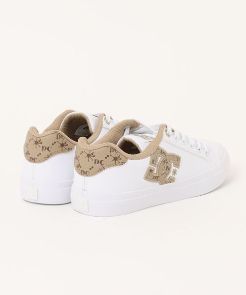 DC SHOES（ディーシーシューズ）の「DC SHOES ディーシーシューズ CHELSEA PLUS SE SN レディーススニーカー(チェルシープラスSESN) DW251301 WBG ホワイト/ベージュ（スニーカー・レディース・ホワイト系その他・25.0cm/24.5cm/24.0cm/23.5cm/23.0cm）」の2枚目の写真