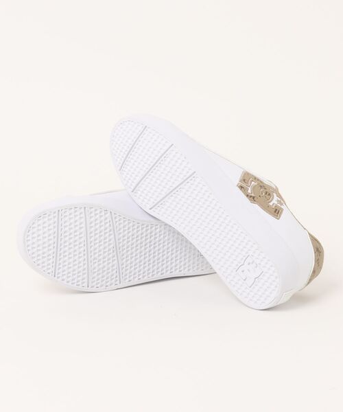 DC SHOES（ディーシーシューズ）の「DC SHOES ディーシーシューズ CHELSEA PLUS SE SN レディーススニーカー(チェルシープラスSESN) DW251301 WBG ホワイト/ベージュ（スニーカー・レディース・ホワイト系その他・25.0cm/24.5cm/24.0cm/23.5cm/23.0cm）」の3枚目の写真