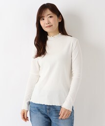 ハイネックメロープルオーバー