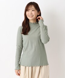 ハイネックメロープルオーバー