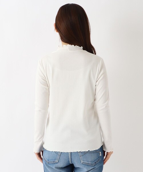 one'sterrace（ワンズテラス）の「ハイネックメロープルオーバー（Tシャツ/カットソー・レディース・ライトグリーン系/ブラック系8/アイボリー系8・02）」の5枚目の写真