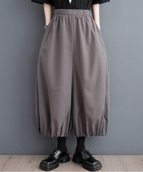 SallyLunn(サリーラン)の「ワイドガウチョパンツ(その他パンツ・レディース・グレー/ブラック・FREE)」の7枚目の写真