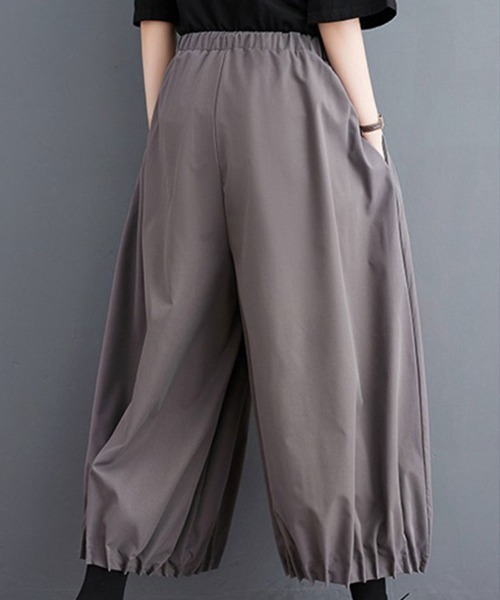 SallyLunn(サリーラン)の「ワイドガウチョパンツ(その他パンツ・レディース・グレー/ブラック・FREE)」の9枚目の写真