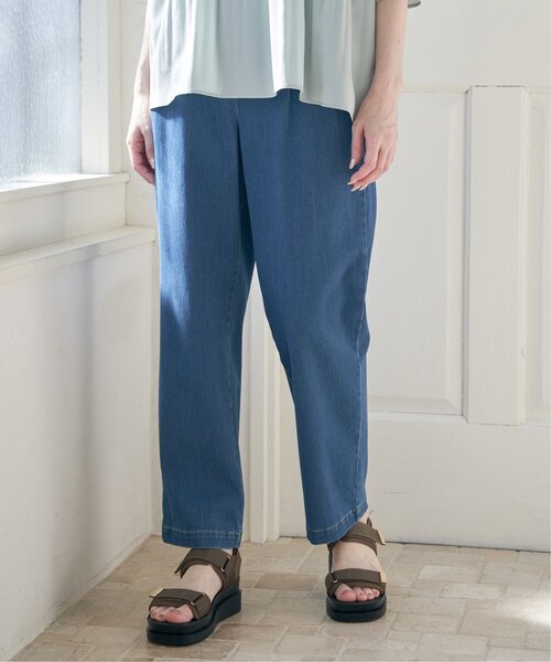 ikka(イッカ)の「【雑誌InRed11月号掲載】GOKU楽パンツ テーパード【親子コーデ】(その他パンツ・レディース・オリーブ/ブラック/オフホワイト/ブルー/ベージュ/ネイビー/オレンジ/ブラウン系その他/ダークオリーブ・M/S/L)」の8枚目の写真