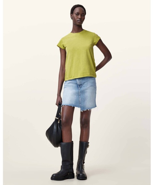 ALLSAINTS(オールセインツ)の「ANNA CREW NECK SHORT SLEEVE T-SHIRT | ANNA クルー ネック 半袖 Tシャツ(Tシャツ/カットソー・レディース・グリーン系その他・XS/M/S)」の3枚目の写真