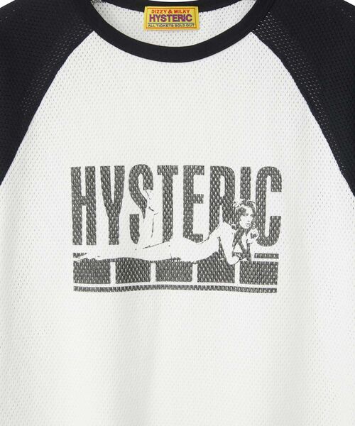 hysteric glamor 7部丈Tシャツ HYSTERIC GLAMOUR - BAD AS MAMA 七分袖Tシャツ / ブルー | Tempt
