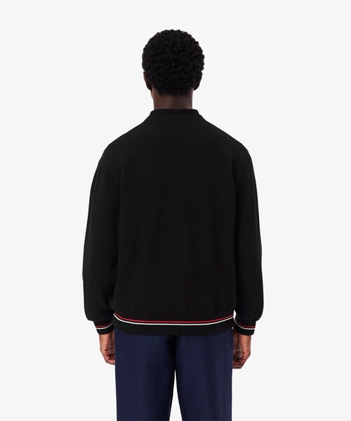 セール】リブニットステッチコットンニットカーディガン（カーディガン