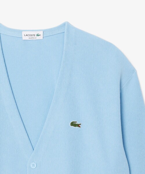 LACOSTE(ラコステ)の「リブニットステッチコットンニットカーディガン(カーディガン/ボレロ・メンズ・ライトブルー/ブラック/オフホワイト・2/4/3/5)」の14枚目の写真