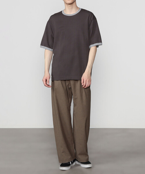 RYE TENDER（ライテンダー）の「RYE TENDER | 〈別注〉リンガーニットTシャツ MEN（ニット/セーター・メンズ・ホワイト/グレー/ブラック・2/1）」の8枚目の写真