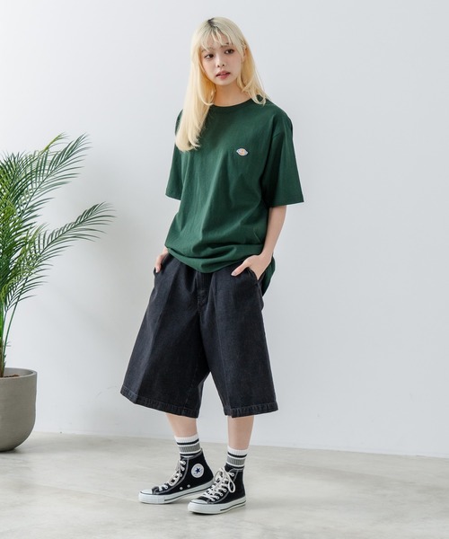 Dickies(ディッキーズ)の「【DICKIES/ディッキーズ】TCツイル デニム ハーフパンツ(デニムパンツ・メンズ・ベージュ/インディゴブルー/スミクロ/ブラック・MEDIUM/X-LARGE/LARGE)」の16枚目の写真
