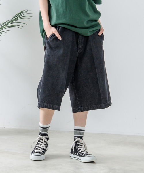 Dickies(ディッキーズ)の「【DICKIES/ディッキーズ】TCツイル デニム ハーフパンツ(デニムパンツ・メンズ・ベージュ/インディゴブルー/スミクロ/ブラック・MEDIUM/X-LARGE/LARGE)」の20枚目の写真
