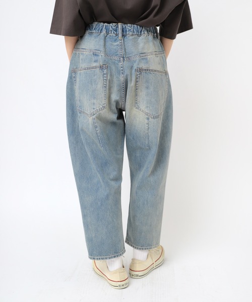 セール】R4315 10オンスデニムのクロップドパンツ（デニム