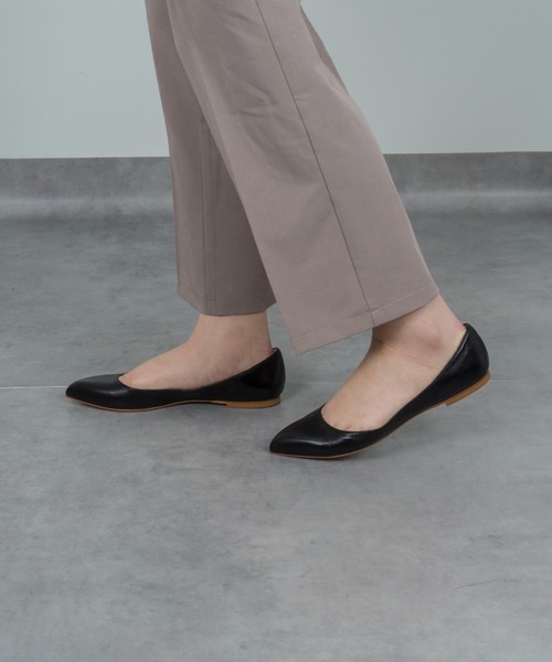 FABIO RUSCONI（ファビオルスコーニ）の「【FABIO RUSCONI/ファビオルスコーニ】ポインテッドトゥ レザー フラット パンプス（パンプス・レディース・シルバー/ブラック/アイボリー・36/37/38/39）」の11枚目の写真