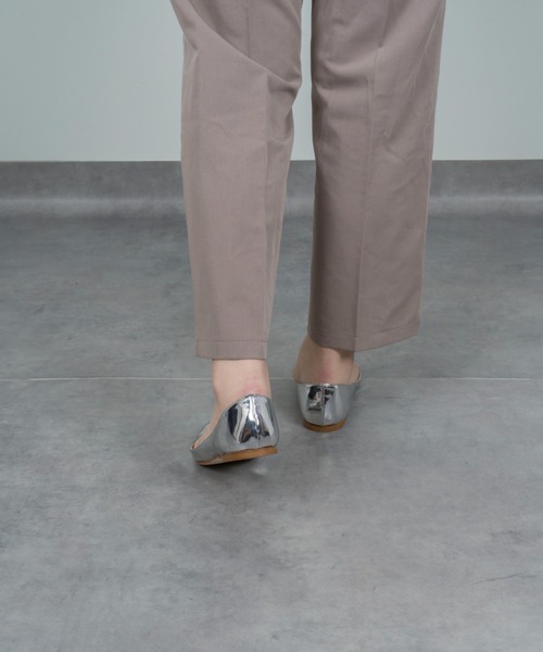 FABIO RUSCONI（ファビオルスコーニ）の「【FABIO RUSCONI/ファビオルスコーニ】ポインテッドトゥ レザー フラット パンプス（パンプス・レディース・シルバー/ブラック/アイボリー・36/37/38/39）」の20枚目の写真