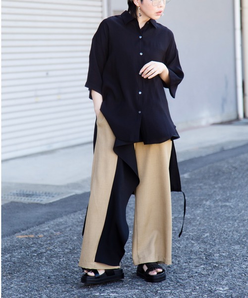 セール】【WEB限定アイテム】ﾊﾞｯｸﾛﾝｸﾞｷﾞｬｻﾞｰﾌﾞﾗｳｽ（シャツ/ブラウス