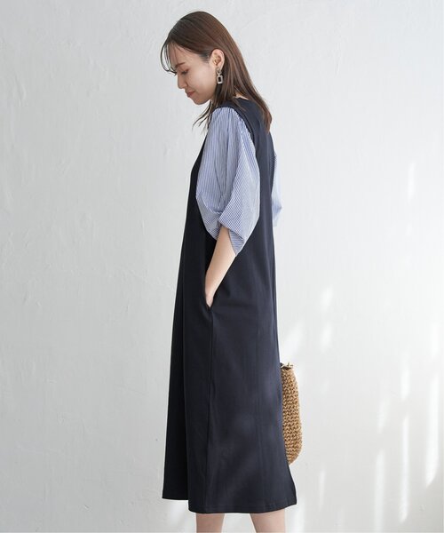 ikka(イッカ)の「袖切り替えカットワンピース(ワンピース・レディース・ブラック/ネイビー/ベージュ・M/L/S)」の14枚目の写真