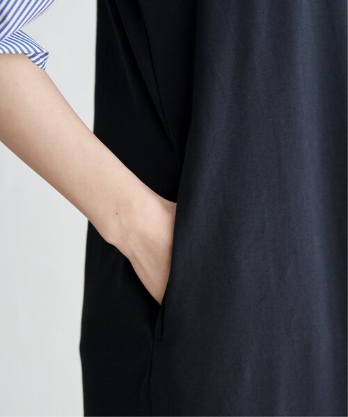 ikka(イッカ)の「袖切り替えカットワンピース(ワンピース・レディース・ブラック/ネイビー/ベージュ・M/L/S)」の20枚目の写真