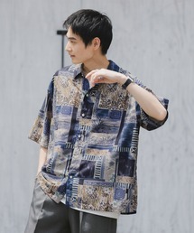 RAGEBLUE | 総柄プリントシアーシャツ(シャツ/ブラウス)