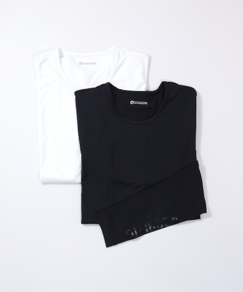 archivio(アルチビオ)の「【メンズ】冷却素材クルーネックインナー(Tシャツ/カットソー・メンズ・ホワイト/ブラック・L/M/LL)」の3枚目の写真