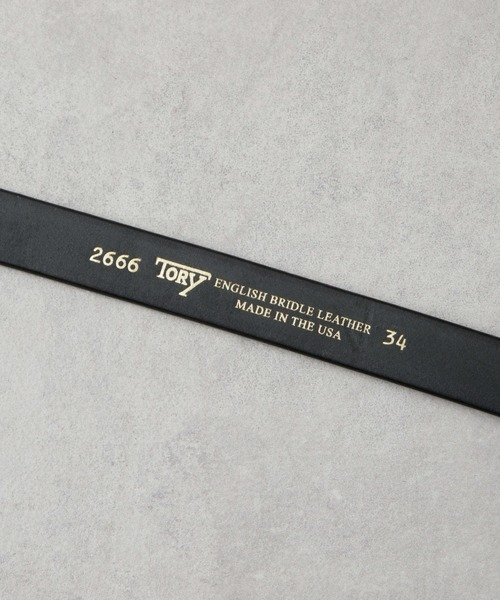 NANO universe（ナノユニバース）の「TORY LEATHER/1"Mini Hoof Pick Belt（ベルト・メンズ・ブラック・34/32）」の6枚目の写真