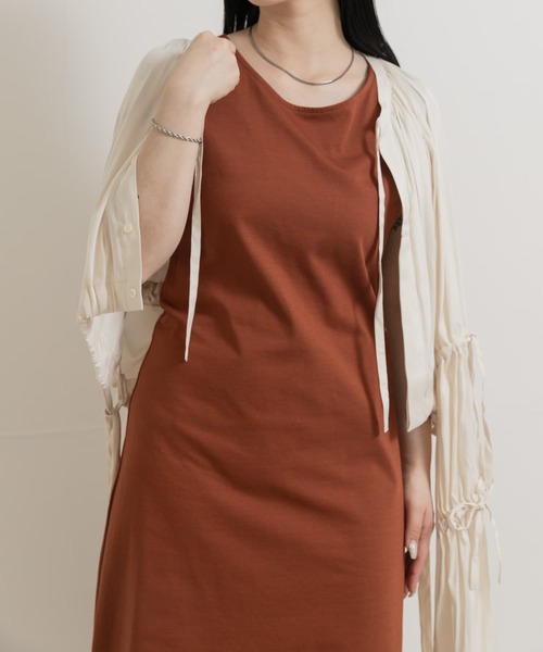 ニット セーター 「別注」MIDIUMISOLID×TGM　back open neck one-piece レディース 別注』MIDIUMISOLID×TGM back open neck one-piece（ニット