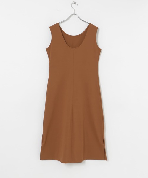 別注』MIDIUMISOLID×TGM back open neck one-piece（ニット