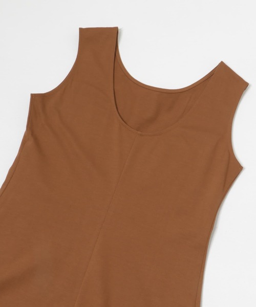 MIDIUMISOLID(ミディウミソリッド)の「『別注』MIDIUMISOLID×TGM back open neck one-piece(ワンピース・レディース・グレー/ブラウン・ONE)」の18枚目の写真