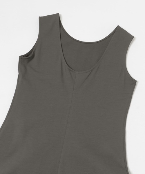 MIDIUMISOLID(ミディウミソリッド)の「『別注』MIDIUMISOLID×TGM back open neck one-piece(ワンピース・レディース・グレー/ブラウン・ONE)」の20枚目の写真