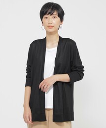 【接触冷感】【ウォッシャブル】リヨセルジャージ―カーディガン