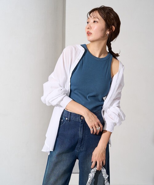 タンクトップ ノースリーブ FILL THE BILL/フィルザビル JACQUARD SWIM TANK/ジャカードスイムタンクトップ レディース セール】FILL THE BILL/フィルザビル JACQUARD SWIM TANK/ジャ