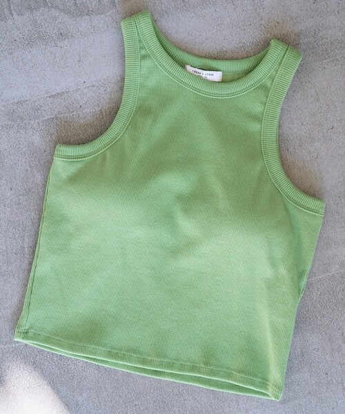FREAK'S STORE（フリークスストア）の「限定展開　カップ付き アメスリ リブ タンクトップ（タンクトップ・レディース・ブルー/グリーン/オレンジ/ブラック/ライトグレー/ナチュラル/オフホワイト・ﾌﾘ-）」の22枚目の写真