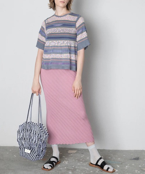 MILLION CARATS（ミリオンカラッツ）の「【TRICOTE】 きらりと光る繊細なラメと、透け感のある軽やかなシアー素材が魅力でサンダルとも好相性の足袋ソックス（ソックス/靴下・レディース・グレー/チャコールグレー/ピンク/ベージュ/イエロー/サックスブルー・FREE）」の12枚目の写真