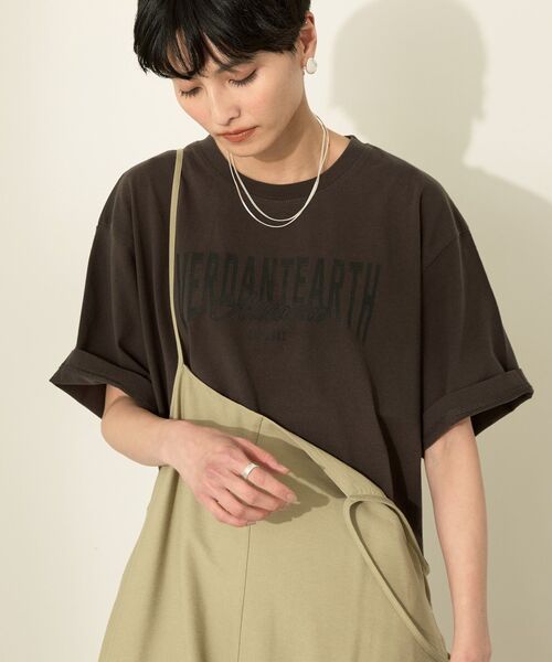 AMERICAN HOLIC（アメリカンホリック）の「バイオウォッシュ加工ロゴTシャツ（Tシャツ/カットソー・レディース・ブルー/ブラック/レッド・FREE）」の5枚目の写真