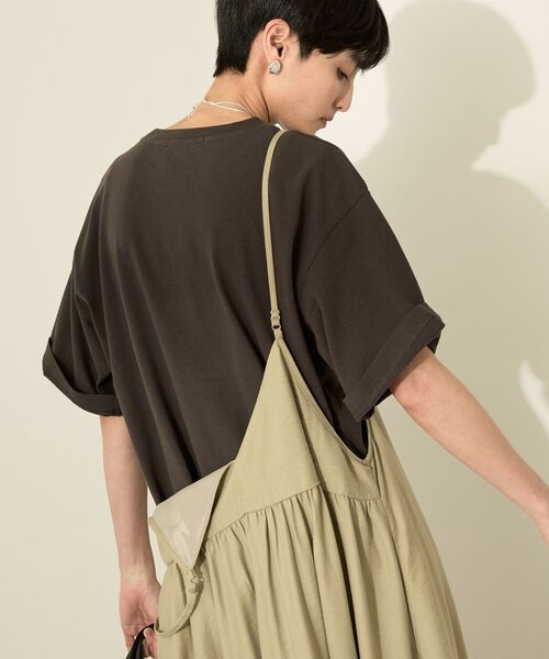 AMERICAN HOLIC（アメリカンホリック）の「バイオウォッシュ加工ロゴTシャツ（Tシャツ/カットソー・レディース・ブルー/ブラック/レッド・FREE）」の7枚目の写真