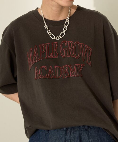 AMERICAN HOLIC（アメリカンホリック）の「バイオウォッシュ加工ロゴTシャツ（Tシャツ/カットソー・レディース・ブルー/ブラック/レッド・FREE）」の16枚目の写真