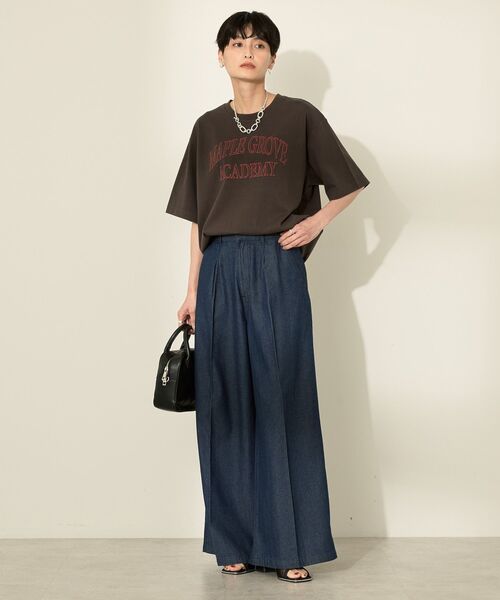 AMERICAN HOLIC（アメリカンホリック）の「バイオウォッシュ加工ロゴTシャツ（Tシャツ/カットソー・レディース・ブルー/ブラック/レッド・FREE）」の17枚目の写真