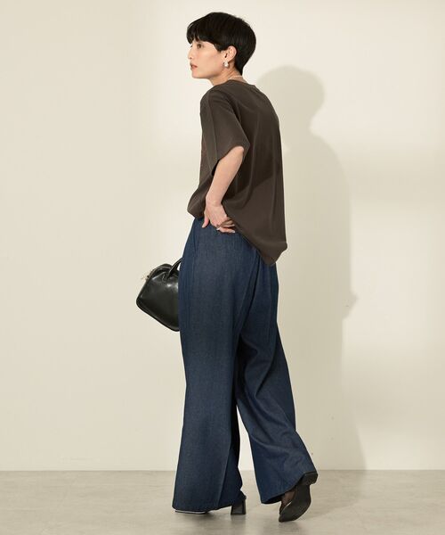 AMERICAN HOLIC（アメリカンホリック）の「バイオウォッシュ加工ロゴTシャツ（Tシャツ/カットソー・レディース・ブルー/ブラック/レッド・FREE）」の18枚目の写真