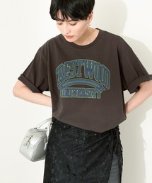 AMERICAN HOLIC | バイオウォッシュ加工ロゴTシャツ(Tシャツ/カットソー)