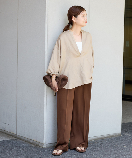 【JOURNAL STANDARD】スキッパー カットソー セール】スキッパーブラウス（シャツ/ブラウス）｜JOURNAL